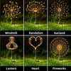 Luces de Jardín con Forma de Fuegos Artificiales con Energía Solar