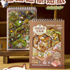 Sticker-Set mit Miniatur-Szenen, Landschaft und Dioramen.