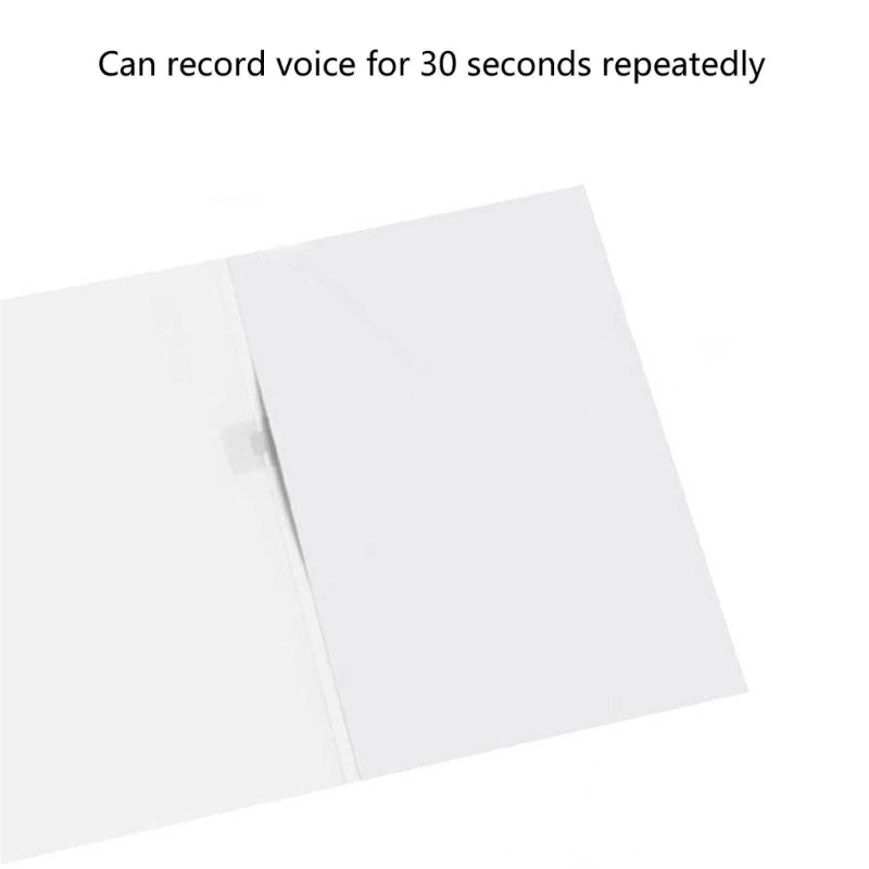Voice Recording Greeting Card with Paintable Design