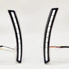 Pair of LED daytime running lights for a Honda CR-V with dynamic turn signal.