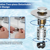 Universal Stainless Steel Sink Drain Filter with Spring-Loaded Stopper