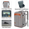 Expandable Travel Backpack with 4 Packing Cubes