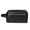 Men's PU Leather Clutch Wallet with Zipper Closure