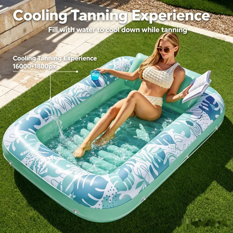 Inflatable Sun Tan Tub Lounge Float
