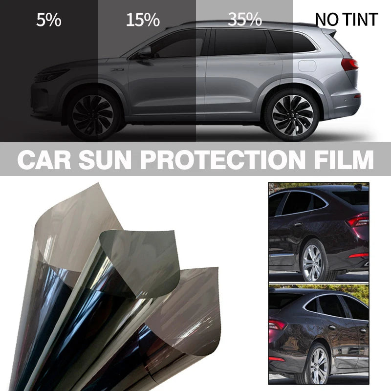 Car Window Tint Film – UV & Heat Protection with Privacy Finish