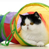 Foldable Interactive Cat Tunnel with Crinkle Sound