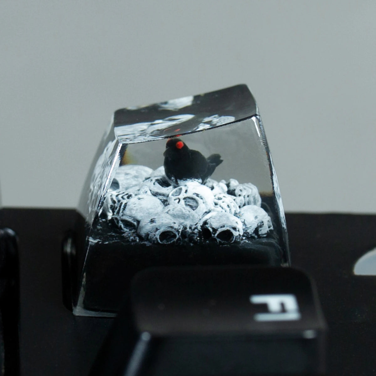 Gothic Skull Artisan Resin Keycap for Mechanical Keyboards