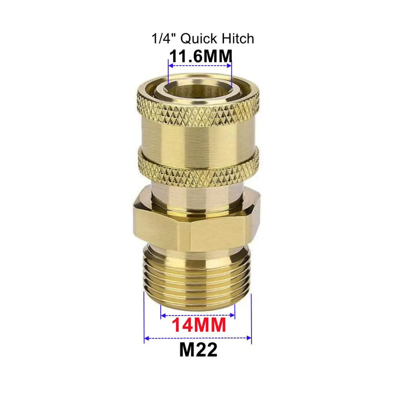 Brass Pressure Washer Quick Connect Adapter