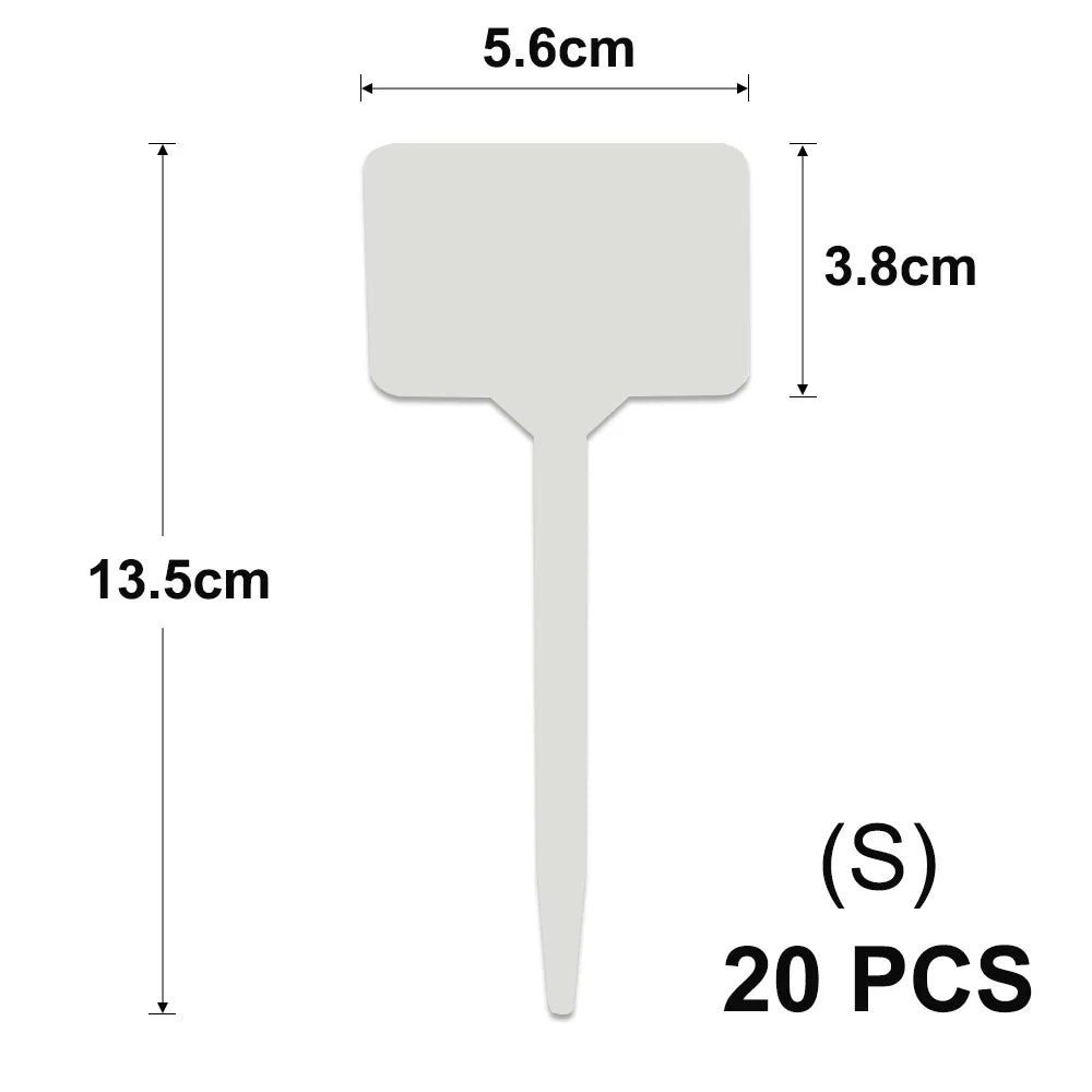 Yellow T-Type Garden Plant Labels with Stakes