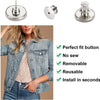No-Sew Adjustable Jeans Button Pins for Waist Tightening and Decoration