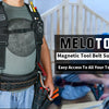 Heavy-Duty Padded Tool Belt Suspenders with Detachable Phone Holder