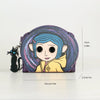 Anime Cartoon Zip-Around Wallet with Keychain