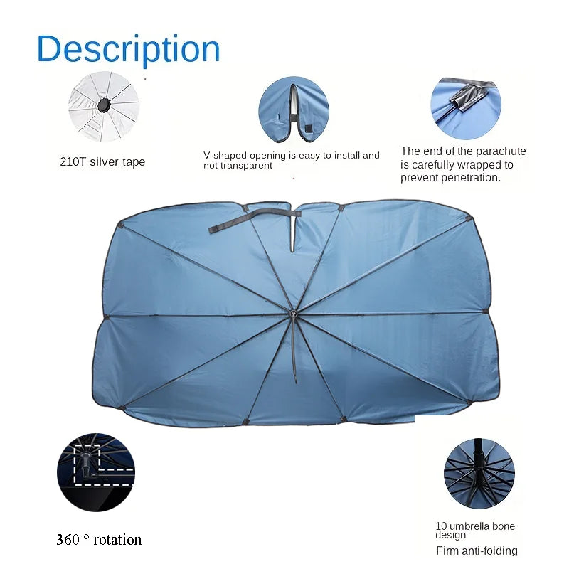 Parasol de pare-brise avec marteau d'urgence