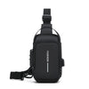 Oxford Sling Bag for Men with Zippered Phone Pocket