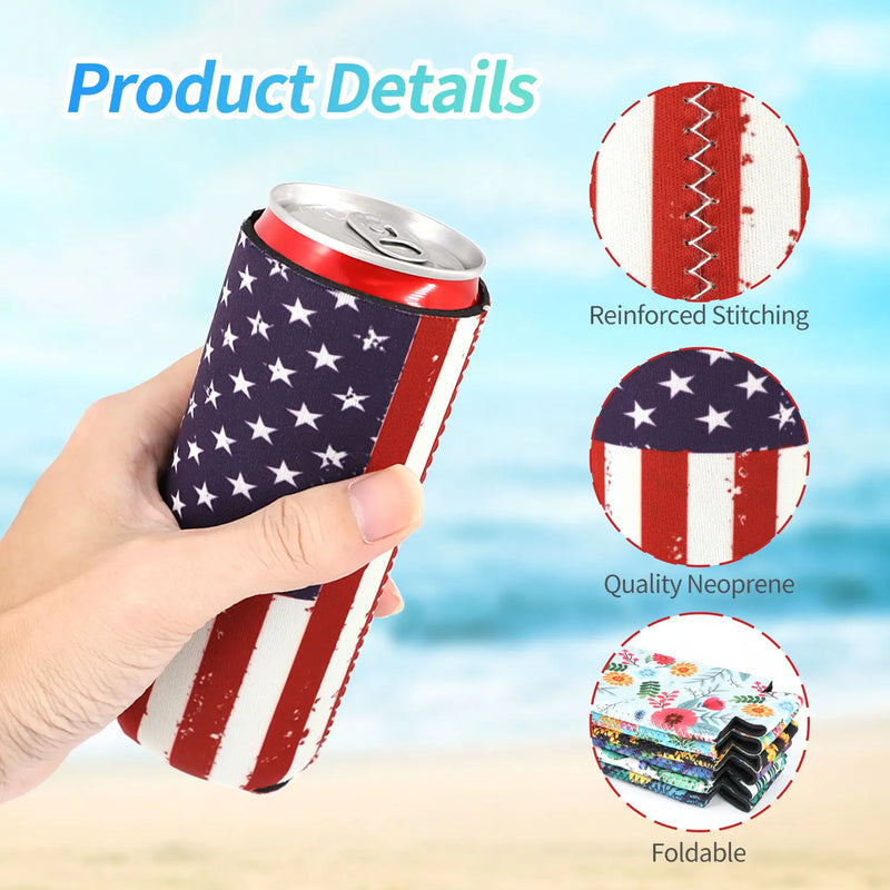 Slim Can Cooler Sleeves (4-Pack)