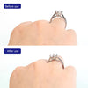 Invisible Ring Size Reducer with Spiral Spring Tightener
