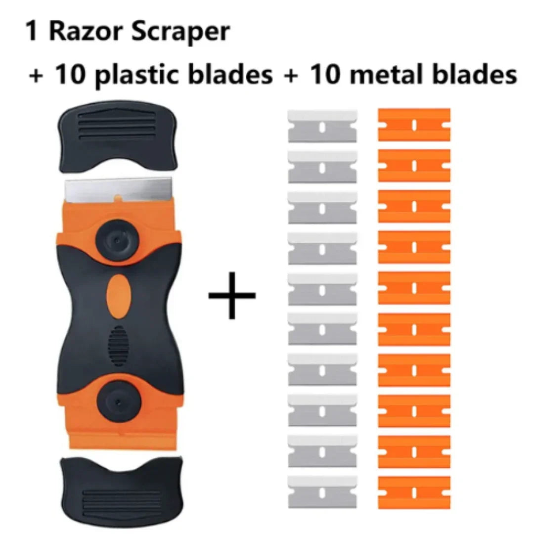 Multi-Purpose Razor Blade Scraper for Glass, Vinyl & Adhesive Removal