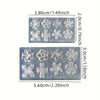Deux moules en silicone rectangulaires avec des motifs floraux pour cire de bougie, étiquetés full beauty-GJ02 et full beauty