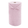 Roll of pink reusable ultra-fine fiber tear-off towel
