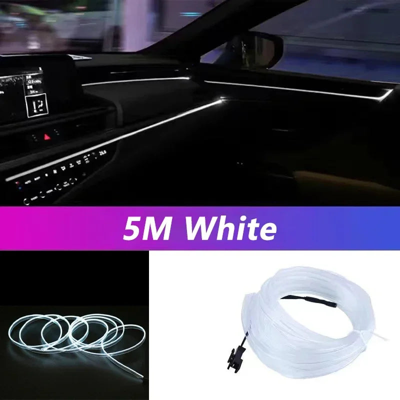 Flexible USB LED Neon Strip Light for Car & Home
