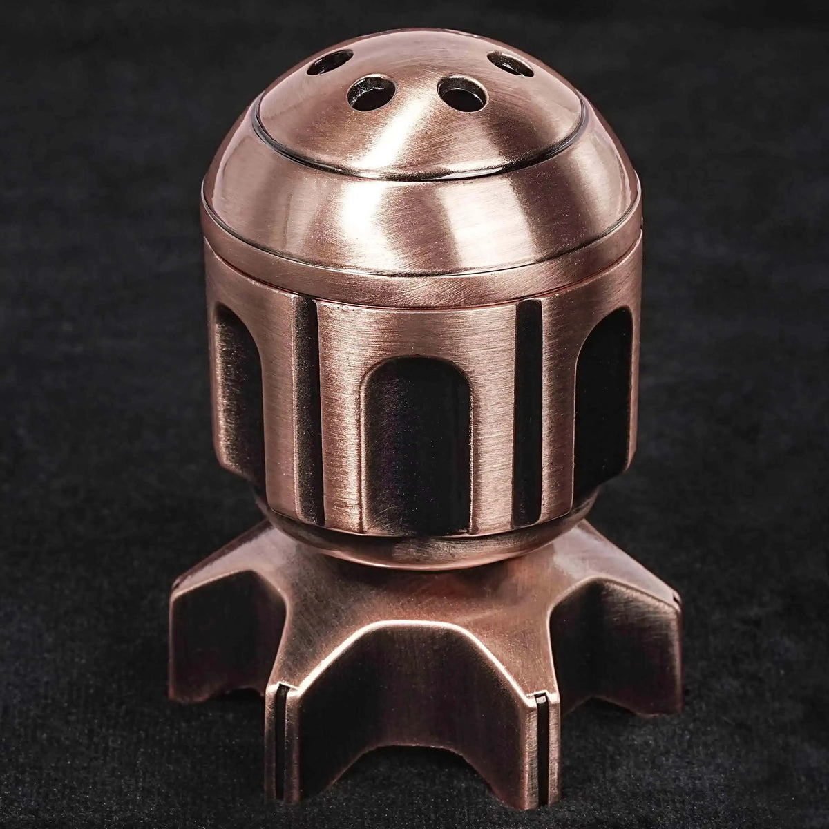Golden Metal Revolver Dice Set for Tabletop RPGs