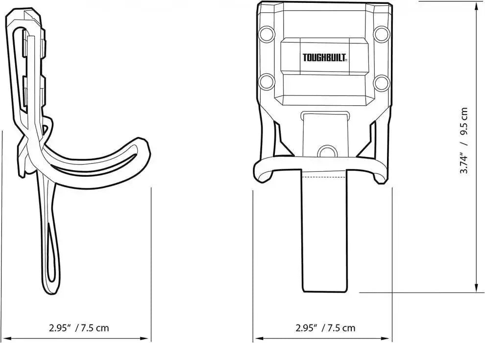 Heavy-Duty Hammer Holster with Waist Belt Clip