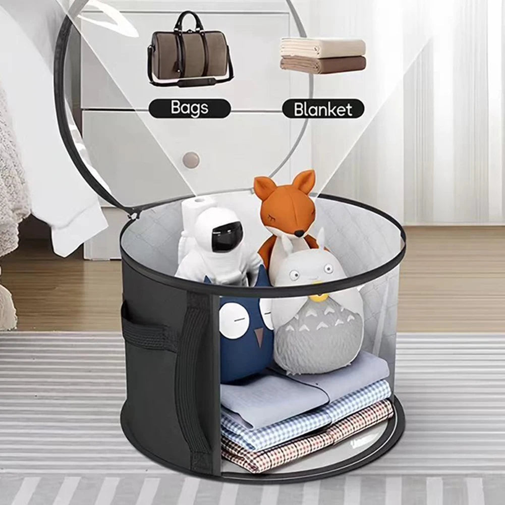 Foldable Hat Storage Bucket Organizer
