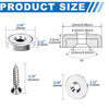 Countersunk Neodymium Disc Magnets with Center Hole
