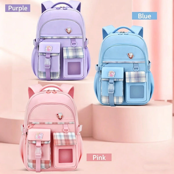 Spinal Protection Waterproof School Backpack for Girls