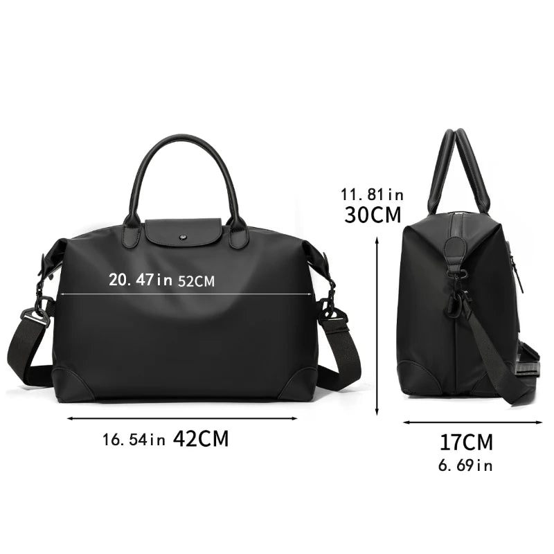 Large Capacity Travel Tote Bag for Weekend Getaways, Gym, and Outdoor Adventures