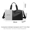 Versatile Travel Gym Bag with Wet/Dry Separation