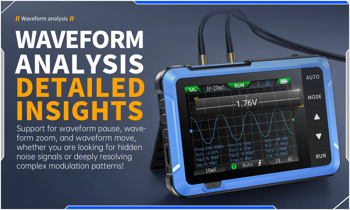 Handheld Digital Oscilloscope with Built-in Signal Generator