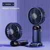 Portable Neck Fan with LED Display and Phone Stand