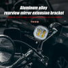 Motorcycle Z-Shaped Mirror Bracket for LED Light Mounting