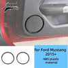 ABS plastic material trim kit for Ford Mustang 2015+ featuring a circular grille detail