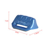 Blue plastic window switch trim covers for Jeep Wrangler JL and Gladiator JT vehicles