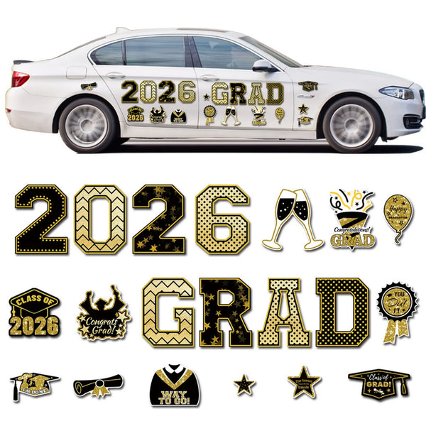 Graduation Car Magnets - Set of 20