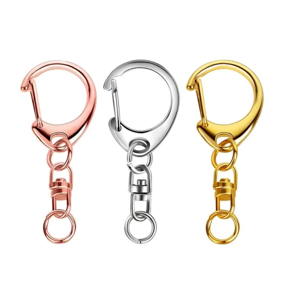 30-Piece Lobster Clasp Keychain Connector Set for DIY Jewelry Making