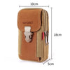 Compact Canvas Waist Pouch with MOLLE Compatibility