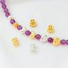 18K Gold Plated Copper Bracelet with Zircon Accent