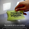 A hand holds a translucent lime green TPU material all-in-one molding tool for integrated molding and shaping.