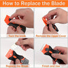 21-Piece Razor Blade Scraper Set with Replaceable Stainless Steel Blades