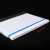 A transparent plastic organizer for A4 documents featuring pockets and dividers with a blue binding.