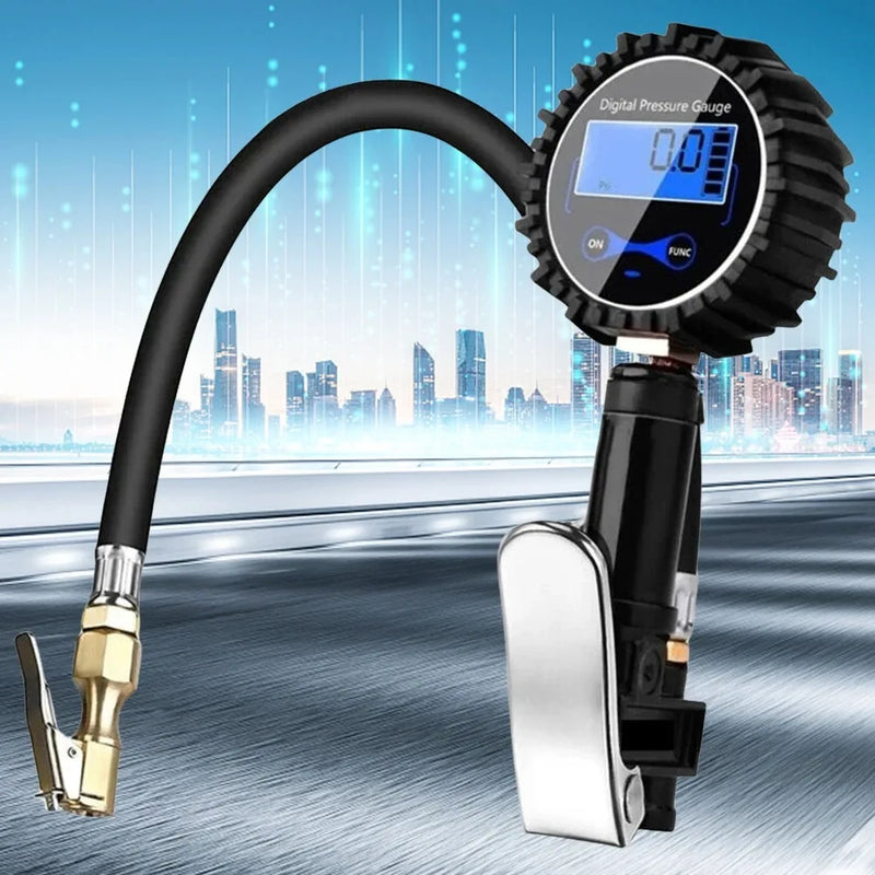 Portable Digital Tire Inflator with LCD Gauge