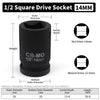 Heavy-Duty Square Drive Impact Socket Adapter Set