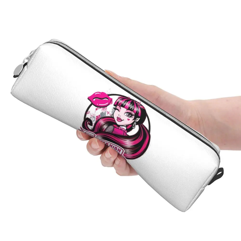 Monster High Pink Pattern Pencil Case