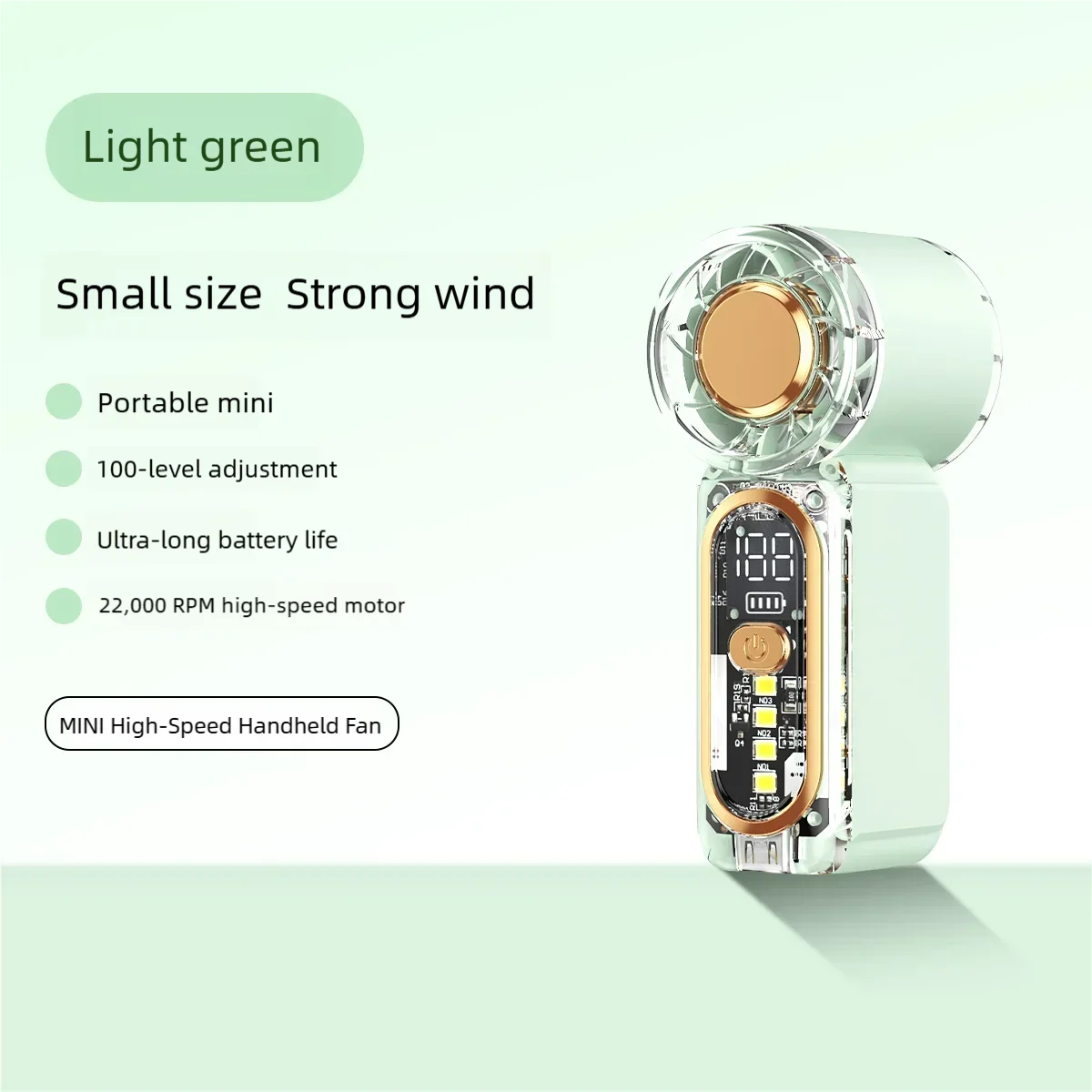Potente Ventilador Portátil Recargable por USB
