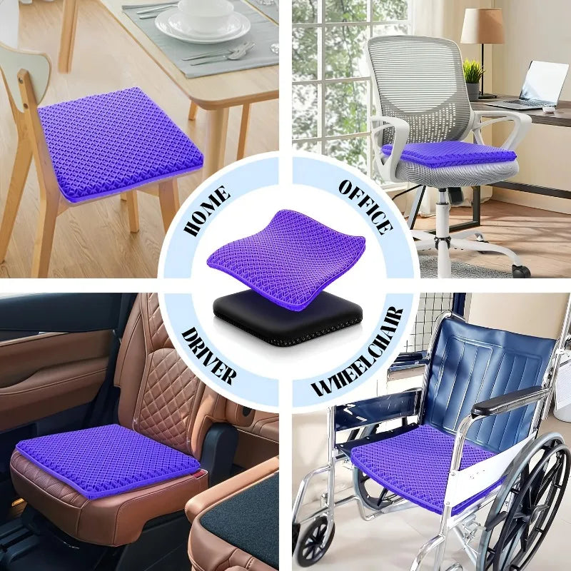 Honeycomb Gel Seat Cushion with Cooling Support