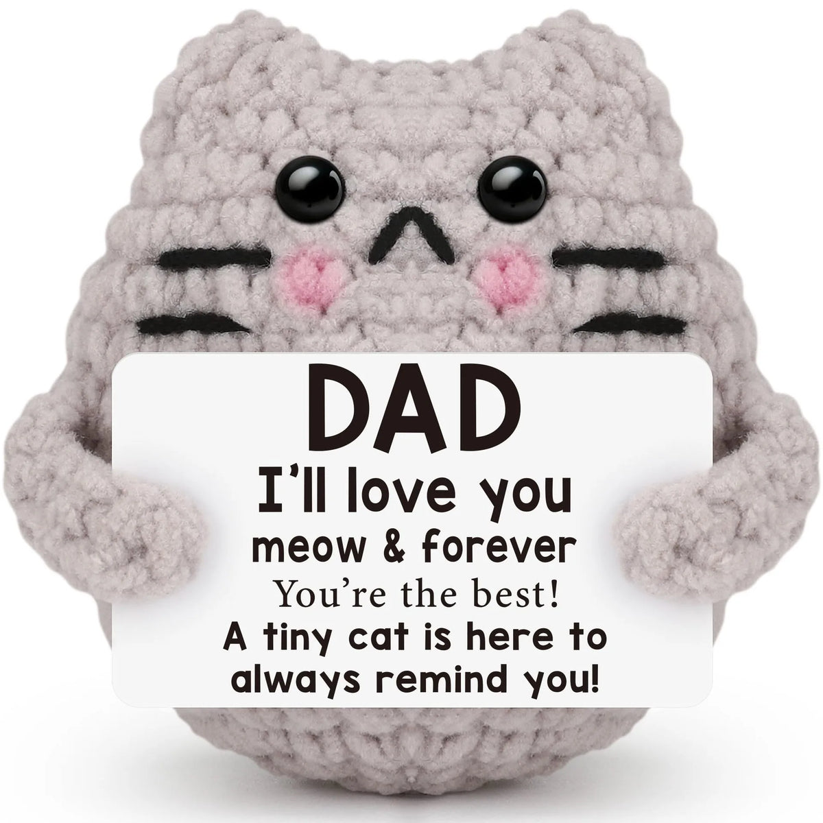 Handmade Crochet Pocket Hug Doll with Custom Message
