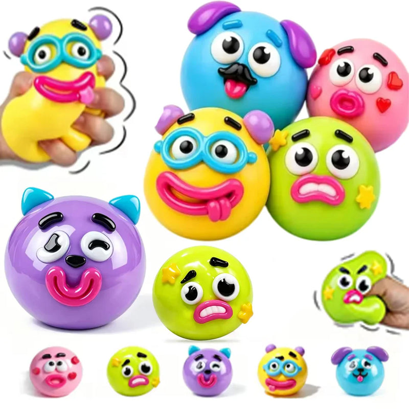 Curious Dog Face-Swap Squishy Toy